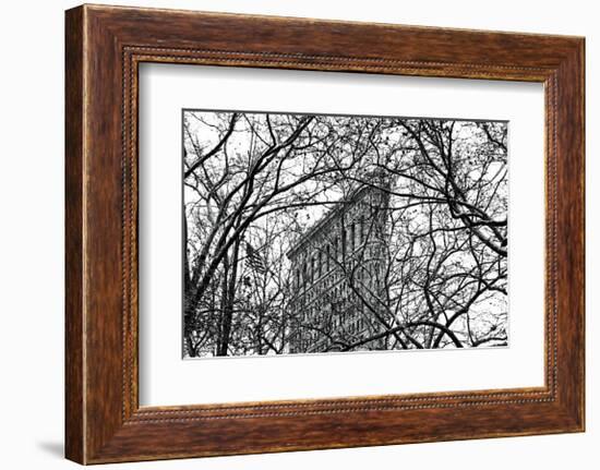 Veiled Flatiron Building-Erin Clark-Framed Giclee Print