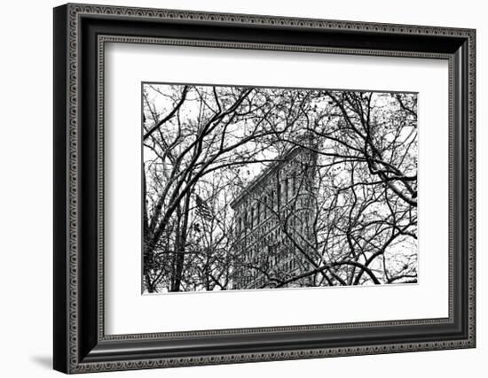 Veiled Flatiron Building-Erin Clark-Framed Giclee Print