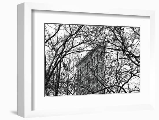 Veiled Flatiron Building-Erin Clark-Framed Giclee Print