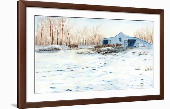 Veille ferme du 8e rang-Sylvia Audet-Framed Art Print