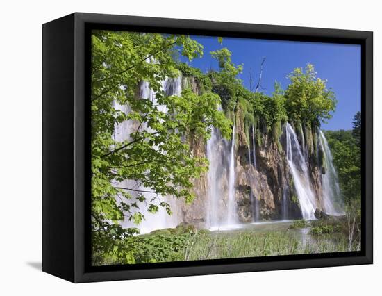 Veliki Prstavac Falls, Plitvice Lakes National Park (Plitvicka Jezera), Lika-Senj County, Croatia-Ruth Tomlinson-Framed Premier Image Canvas