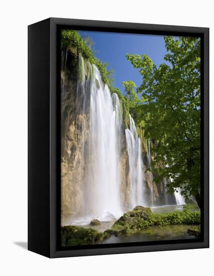 Veliki Prstavac Falls, Plitvice Lakes National Park (Plitvicka Jezera), Lika-Senj County, Croatia-Ruth Tomlinson-Framed Premier Image Canvas