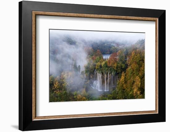 Veliki Prstavci Waterfalls Close to Gradinsko Lake at Dawn, Plitvice Lakes Np, Croatia, October-Biancarelli-Framed Photographic Print