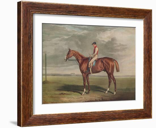 'Velocipede, Winner of the St. Leger, 1828', c1828, (1929)-Edward Duncan-Framed Giclee Print