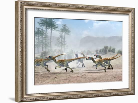 Velociraptor Dinosaurs-Jose Antonio-Framed Photographic Print