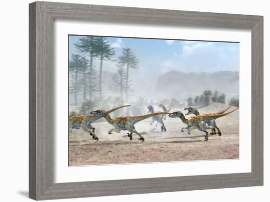 Velociraptor Dinosaurs-Jose Antonio-Framed Photographic Print