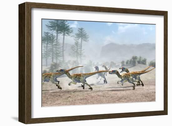 Velociraptor Dinosaurs-Jose Antonio-Framed Photographic Print