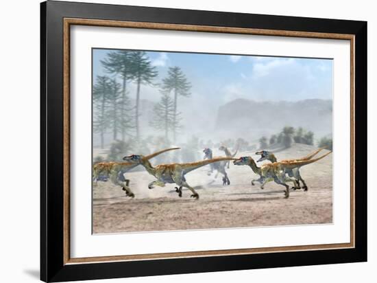 Velociraptor Dinosaurs-Jose Antonio-Framed Photographic Print