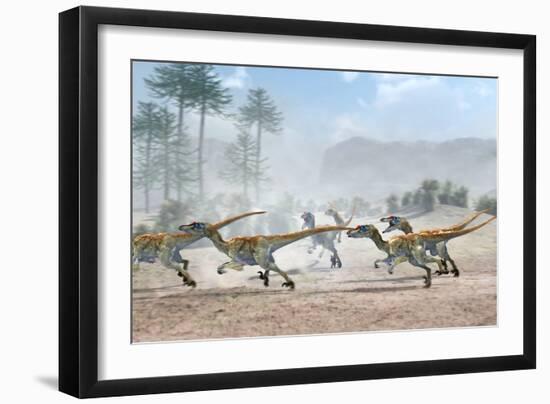 Velociraptor Dinosaurs-Jose Antonio-Framed Photographic Print