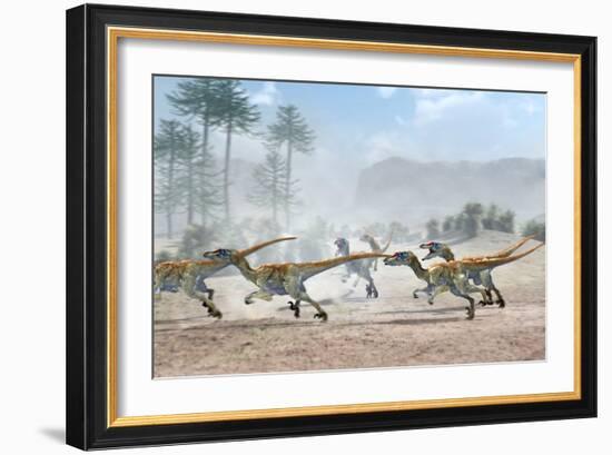 Velociraptor Dinosaurs-Jose Antonio-Framed Photographic Print