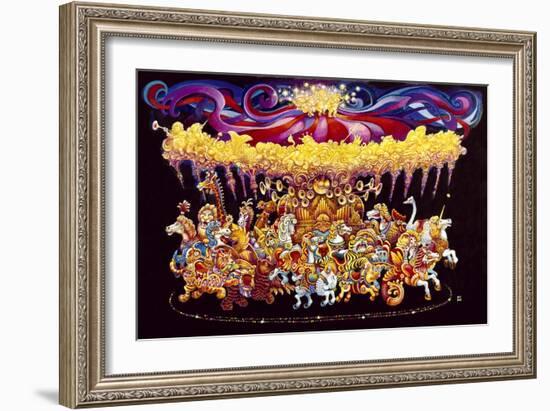 Velvet Carousel-Bill Bell-Framed Giclee Print