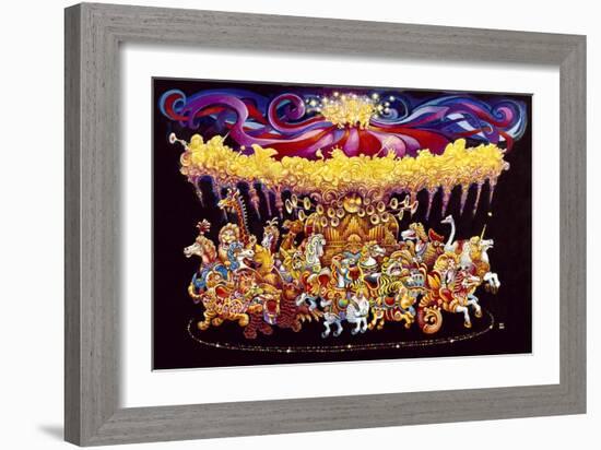 Velvet Carousel-Bill Bell-Framed Giclee Print