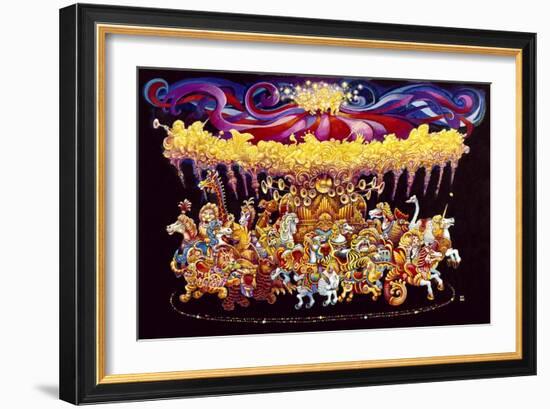 Velvet Carousel-Bill Bell-Framed Giclee Print