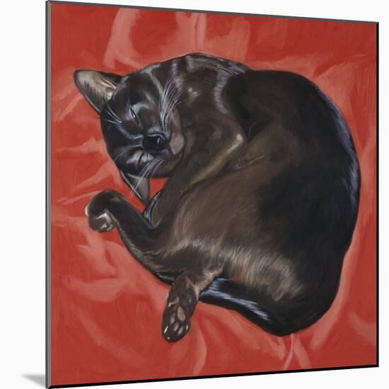 Velvet Cat I (Chat Velours I)-Isy Ochoa-Mounted Giclee Print