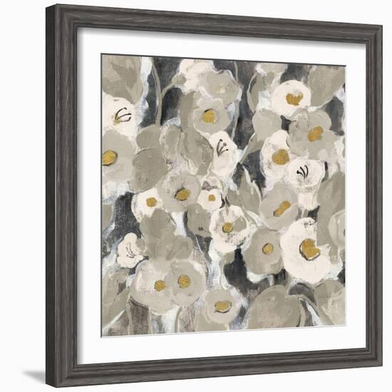 Velvety Florals Neutral II-Silvia Vassileva-Framed Art Print