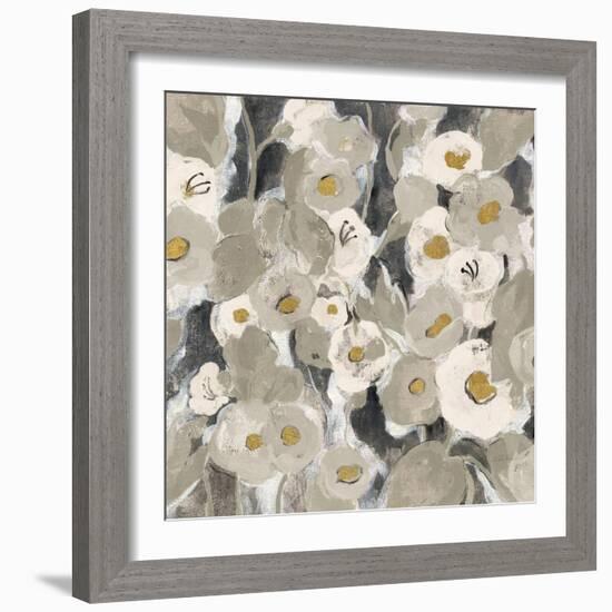 Velvety Florals Neutral II-Silvia Vassileva-Framed Art Print