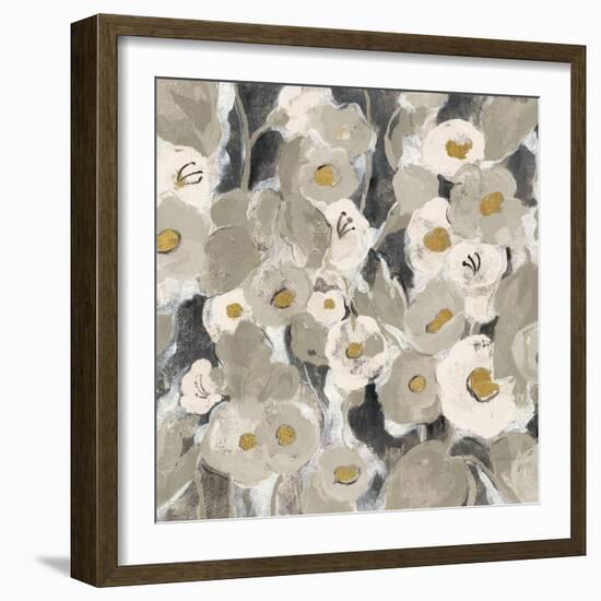 Velvety Florals Neutral II-Silvia Vassileva-Framed Art Print