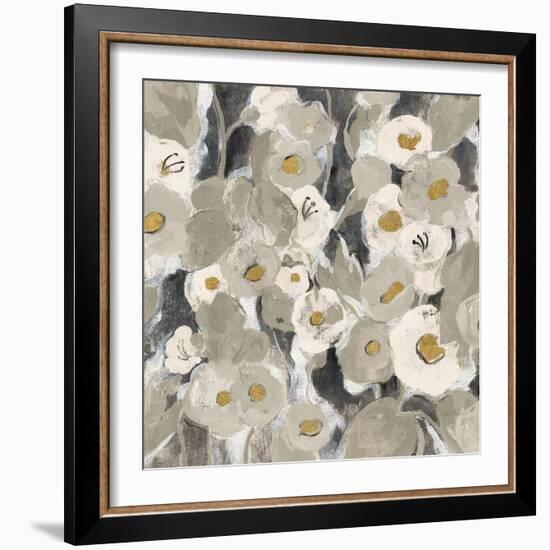 Velvety Florals Neutral II-Silvia Vassileva-Framed Art Print