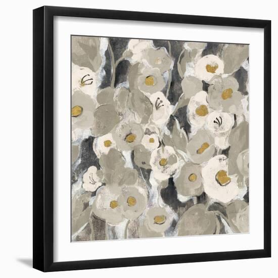 Velvety Florals Neutral II-Silvia Vassileva-Framed Art Print