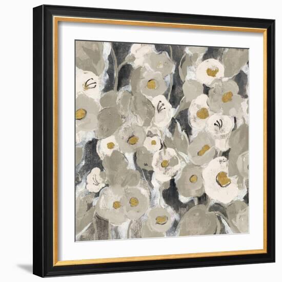 Velvety Florals Neutral II-Silvia Vassileva-Framed Art Print