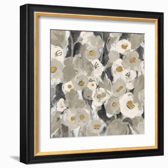 Velvety Florals Neutral II-Silvia Vassileva-Framed Art Print