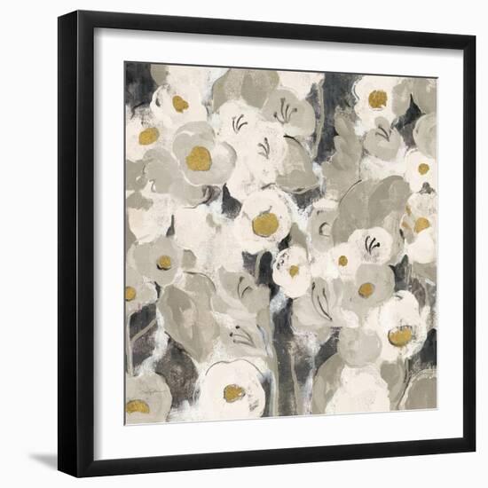 Velvety Florals Neutral III-Silvia Vassileva-Framed Art Print