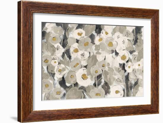 Velvety Florals Neutral-Silvia Vassileva-Framed Art Print