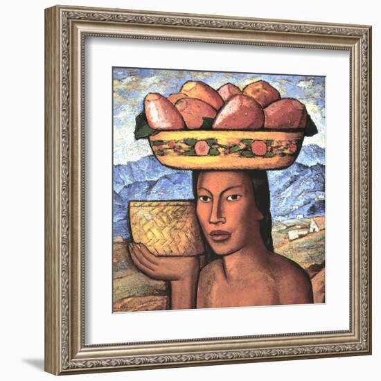 Vendedoras De Tunas-Alfredo Ramos Martinez-Framed Art Print