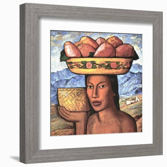 Vendedoras De Tunas-Alfredo Ramos Martinez-Framed Art Print