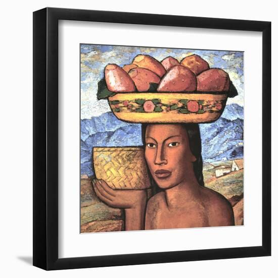 Vendedoras De Tunas-Alfredo Ramos Martinez-Framed Art Print