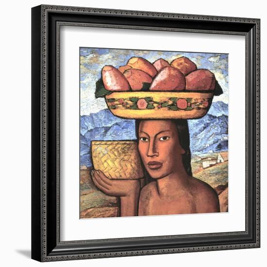 Vendedoras De Tunas-Alfredo Ramos Martinez-Framed Art Print