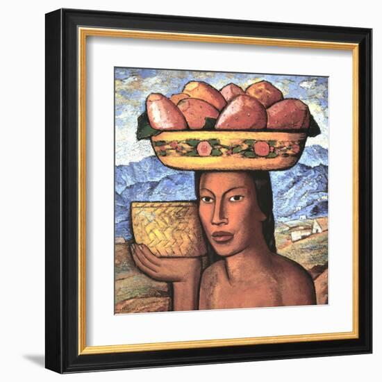 Vendedoras De Tunas-Alfredo Ramos Martinez-Framed Art Print