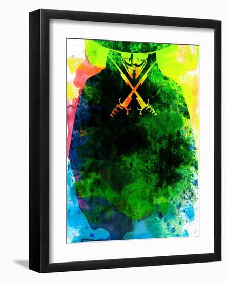 Vendetta Watercolor 2-Lora Feldman-Framed Art Print