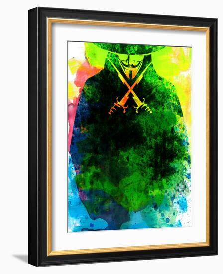 Vendetta Watercolor 2-Lora Feldman-Framed Art Print