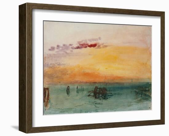 Venedig, View from Fusina, 1840-JMW Turner-Framed Giclee Print