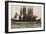Venetian Boat Decked Out For-null-Framed Giclee Print