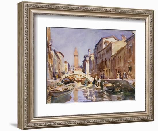 Venetian Canal, 1913-John Singer Sargent-Framed Giclee Print