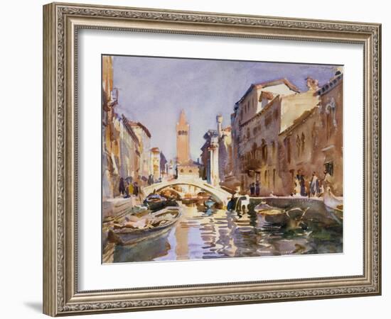 Venetian Canal, 1913-John Singer Sargent-Framed Giclee Print