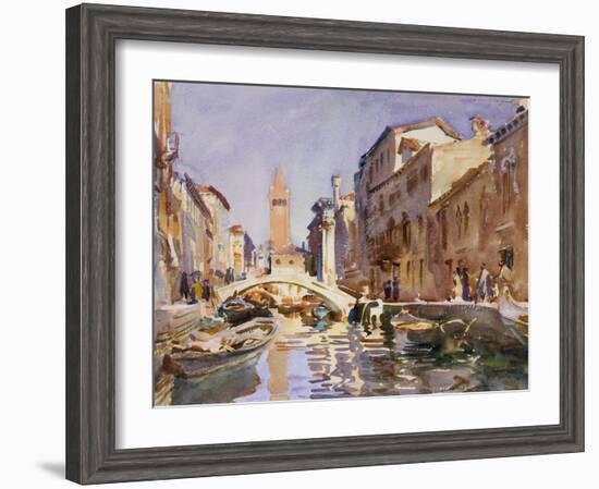 Venetian Canal, 1913-John Singer Sargent-Framed Giclee Print