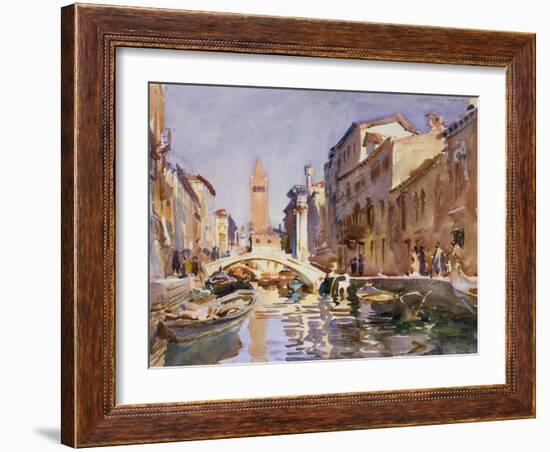 Venetian Canal, 1913-John Singer Sargent-Framed Giclee Print