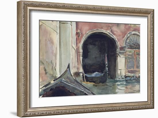 Venetian Canal-John Singer Sargent-Framed Giclee Print