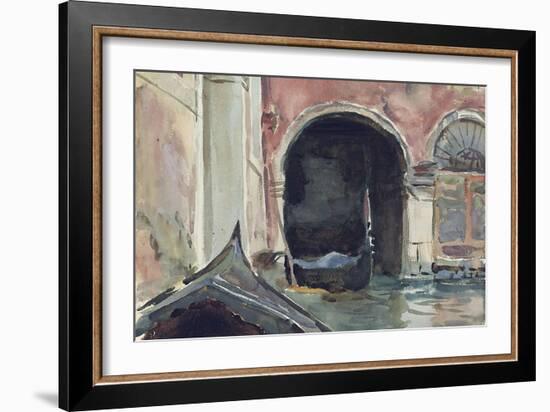 Venetian Canal-John Singer Sargent-Framed Giclee Print