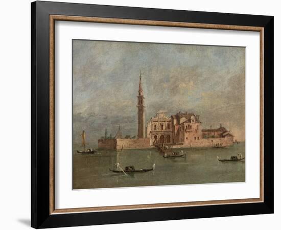 Venetian Church (Oil on Canvas)-Francesco Guardi-Framed Giclee Print