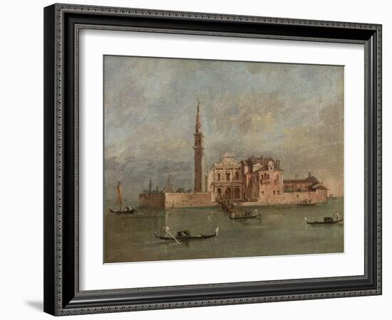 Venetian Church (Oil on Canvas)-Francesco Guardi-Framed Giclee Print