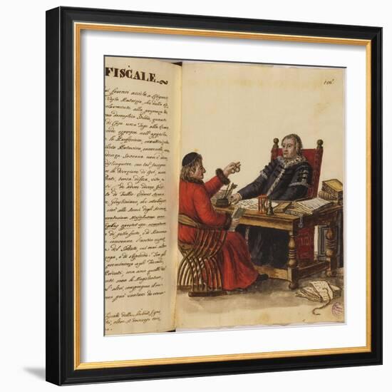 Venetian Clothing - a Lawyer and an Accountant-Jan van Grevenbroeck-Framed Giclee Print