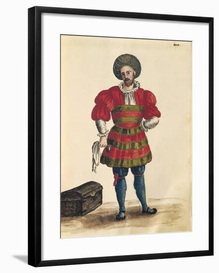 Venetian Clothing: Venetian Traveler-Jan van Grevenbroeck-Framed Giclee Print