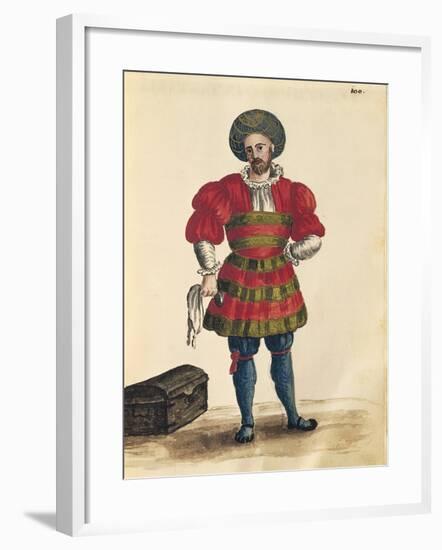 Venetian Clothing: Venetian Traveler-Jan van Grevenbroeck-Framed Giclee Print