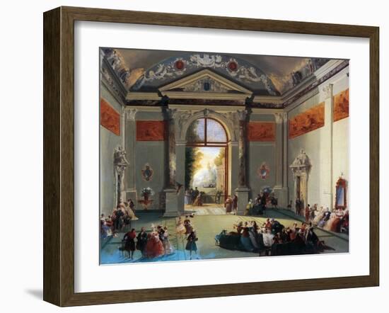 Venetian Conversation-Giuseppe Bernardino Bison-Framed Giclee Print