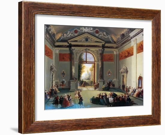 Venetian Conversation-Giuseppe Bernardino Bison-Framed Giclee Print
