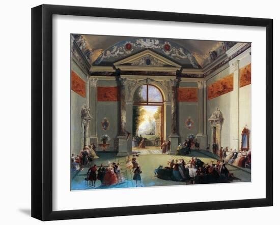 Venetian Conversation-Giuseppe Bernardino Bison-Framed Giclee Print